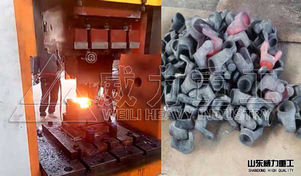 快鍛油壓機(jī)客戶使用現(xiàn)場(chǎng)加工萬(wàn)向節(jié)